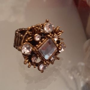 Jeweled ring elastic band